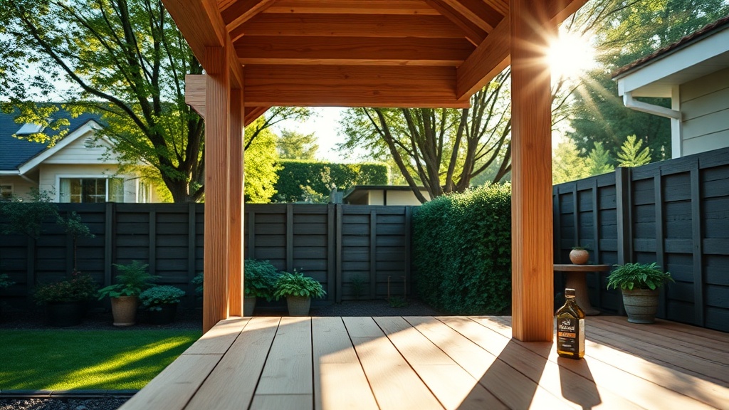 Skanholz Carport 3×3: Holzpflege mit Öl – so geht’s