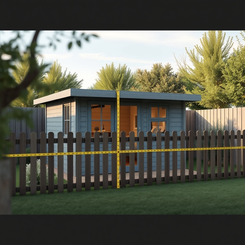 A clean photorealistic photo of a Weka Linea 28 garden house in a typical German garden wi