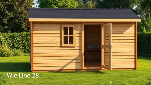 Weka Linea 28: Satteldach und seine Vorteile für dein Gartenhaus