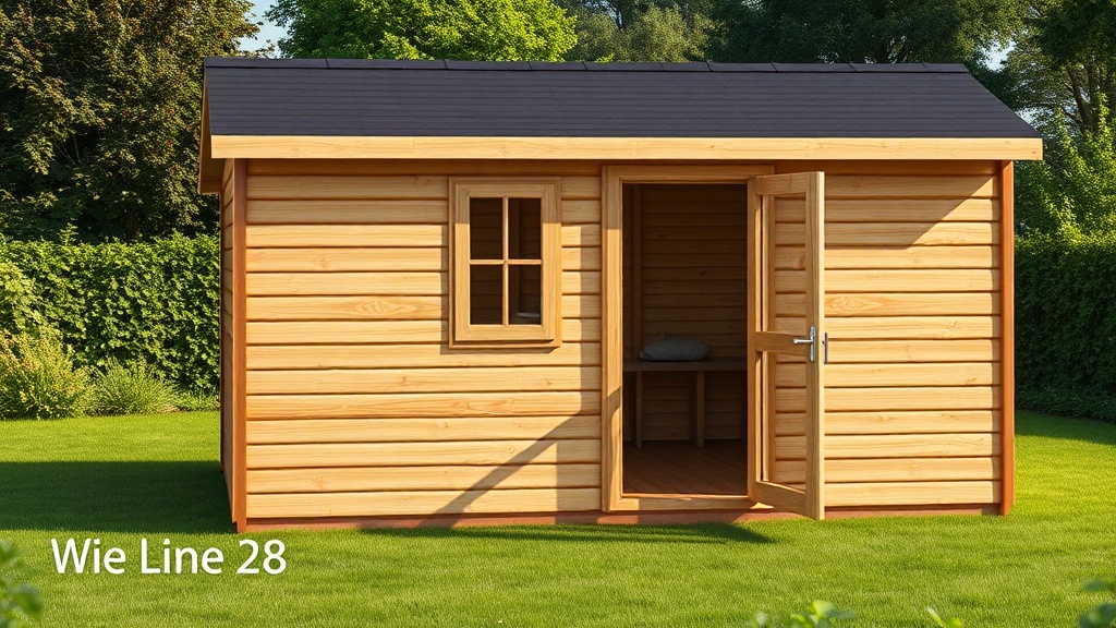 Weka Linea 28: Satteldach und seine Vorteile für dein Gartenhaus